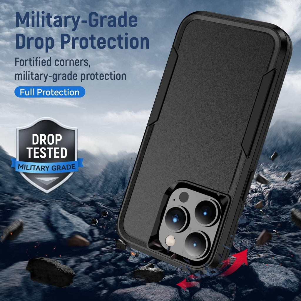 Entronix Case Compatible with iPhone 8/7/SE - Soft-Touch Dual-Layer Sleek Cover