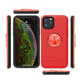 Apple Iphone 11 Pro Case With Ring Holder In Red