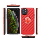 Apple Iphone 11 Pro Case With Ring Holder In Red