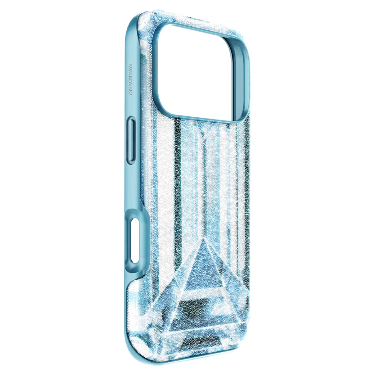 High smartphone case, Crystal effect, iPhone 17 Pro, Blue