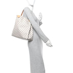 Damier Azur Graceful MM Rose Ballerine