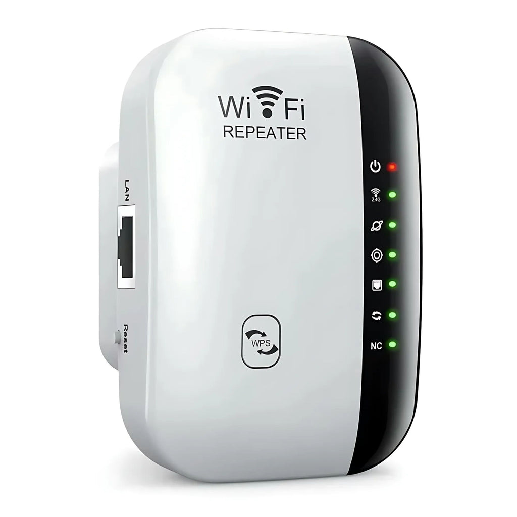 KENRO 300Mbps WiFi Repeater 2.4G Wireless Extender & Booster - White