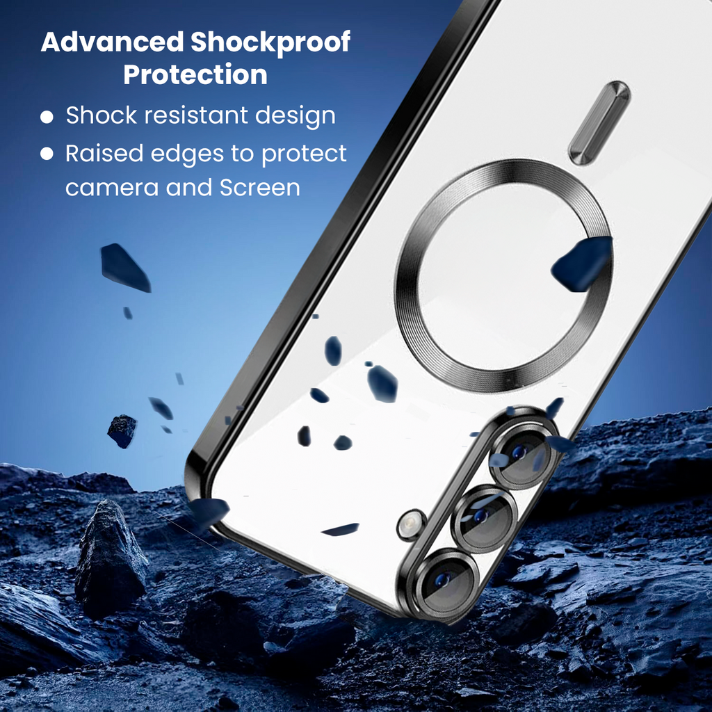 [DIS] Entronix [Magnetic] Case Compatible with Galaxy S26 Plus - [Clear Back] Luxury Glossy Cover