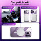 Entronix Bundle Compatible with iPhone 15 Pro - [Magnetic] Clear Case & 2 Clear Screen Protectors