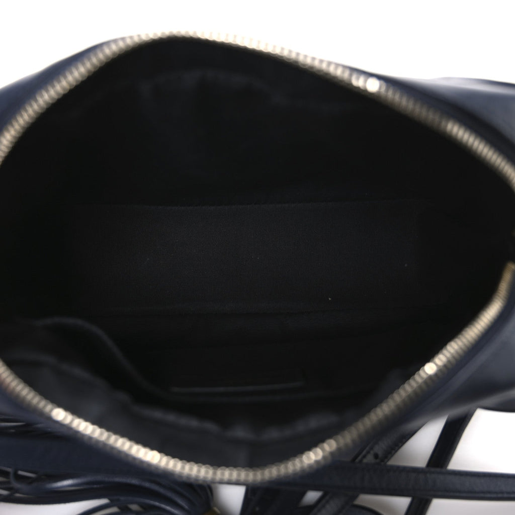 Calfskin Matelasse Monogram Lou Camera Bag Deep Marine