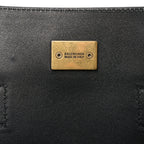Smooth Calfskin Small Bel Air Carry All Bag Black