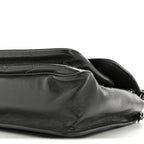 Crinkled Calfskin Matelasse Monogram Medium Niki Chain Satchel Storm