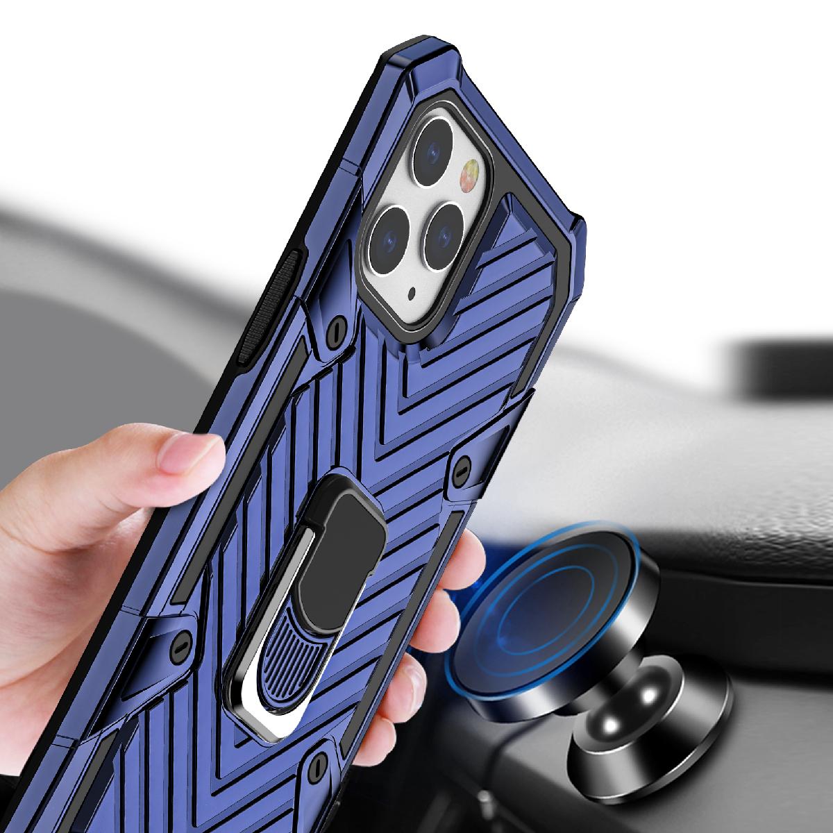 Iphone 12 Mini Kickstand Anti-Shock And Anti Falling Case In Blue