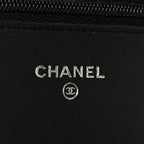 Lambskin Quilted Wallet On Chain WOC So Black