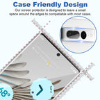 Entronix Clear Screen Protector Compatible with Pixel 6a - 2 Piece Combo