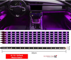 Waterproof 12''/15 DC 12V Motor LED Strip Underbody Light For Car Motorcycle - 6 Pack