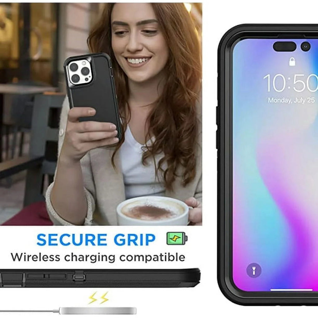 Entronix Case Compatible with iPhone 16 - Triple-Layer Heavy Duty Protection