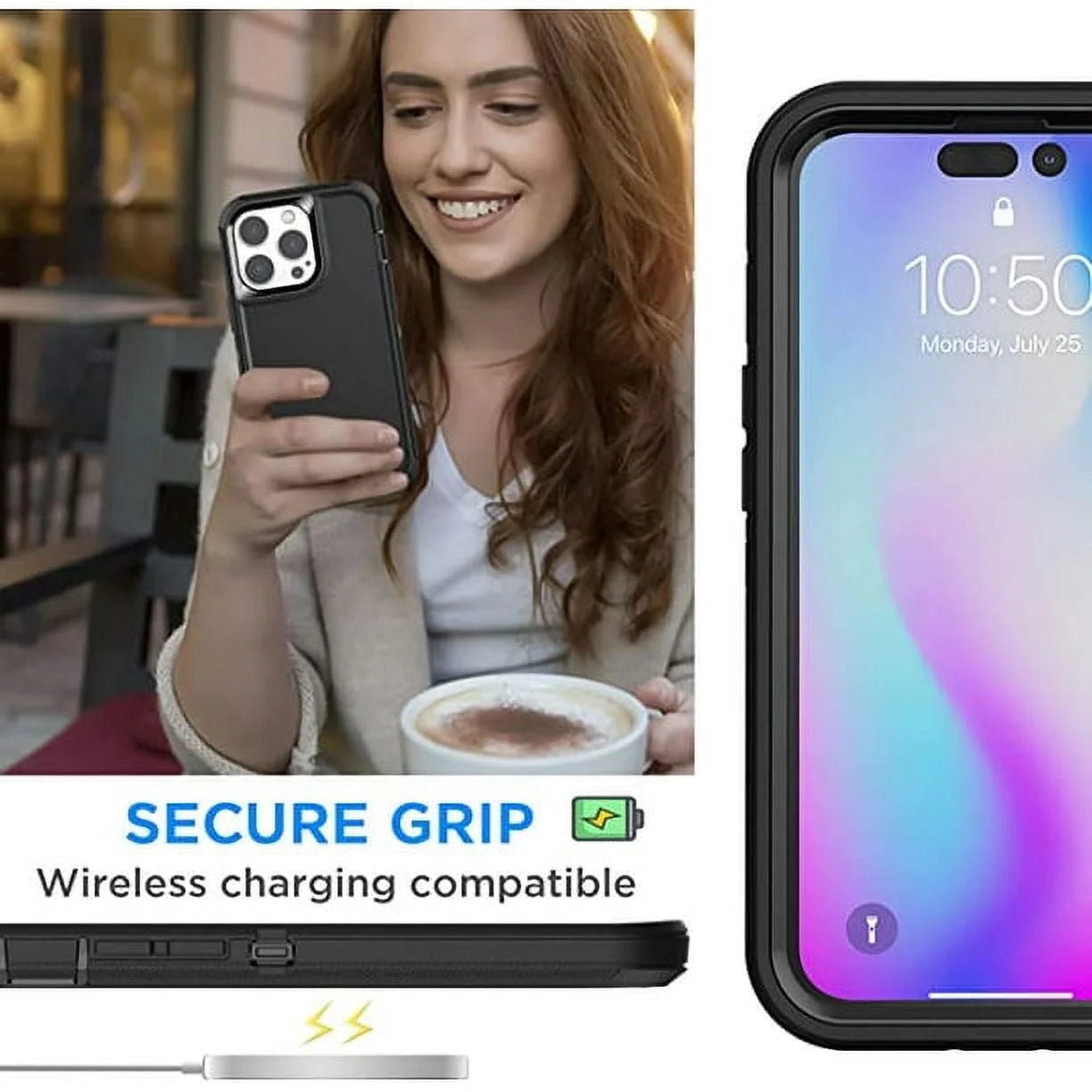 Entronix Case Compatible with iPhone 16 Pro - Triple-Layer Heavy Duty Protection