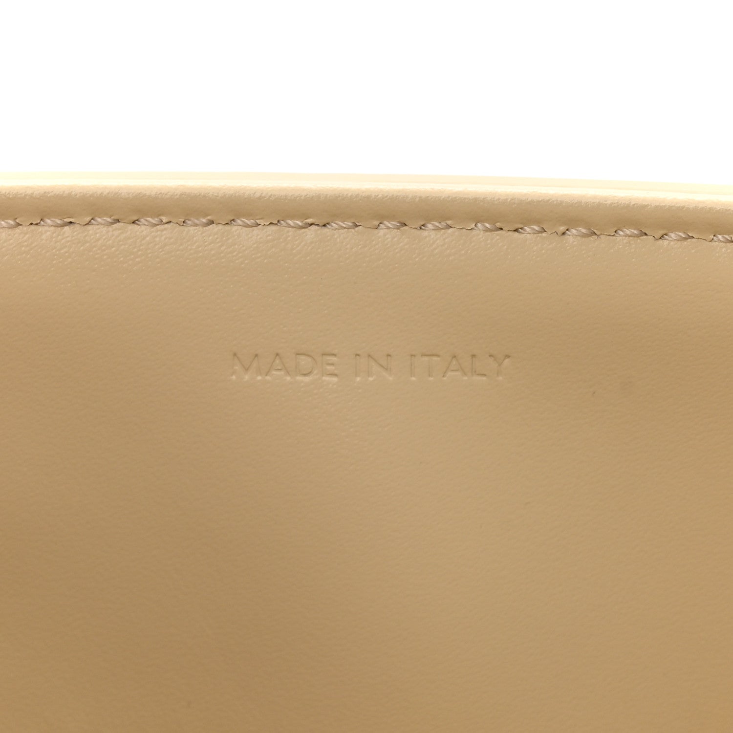 Satinated Calfskin Small 16 Top Handle Bag Beige