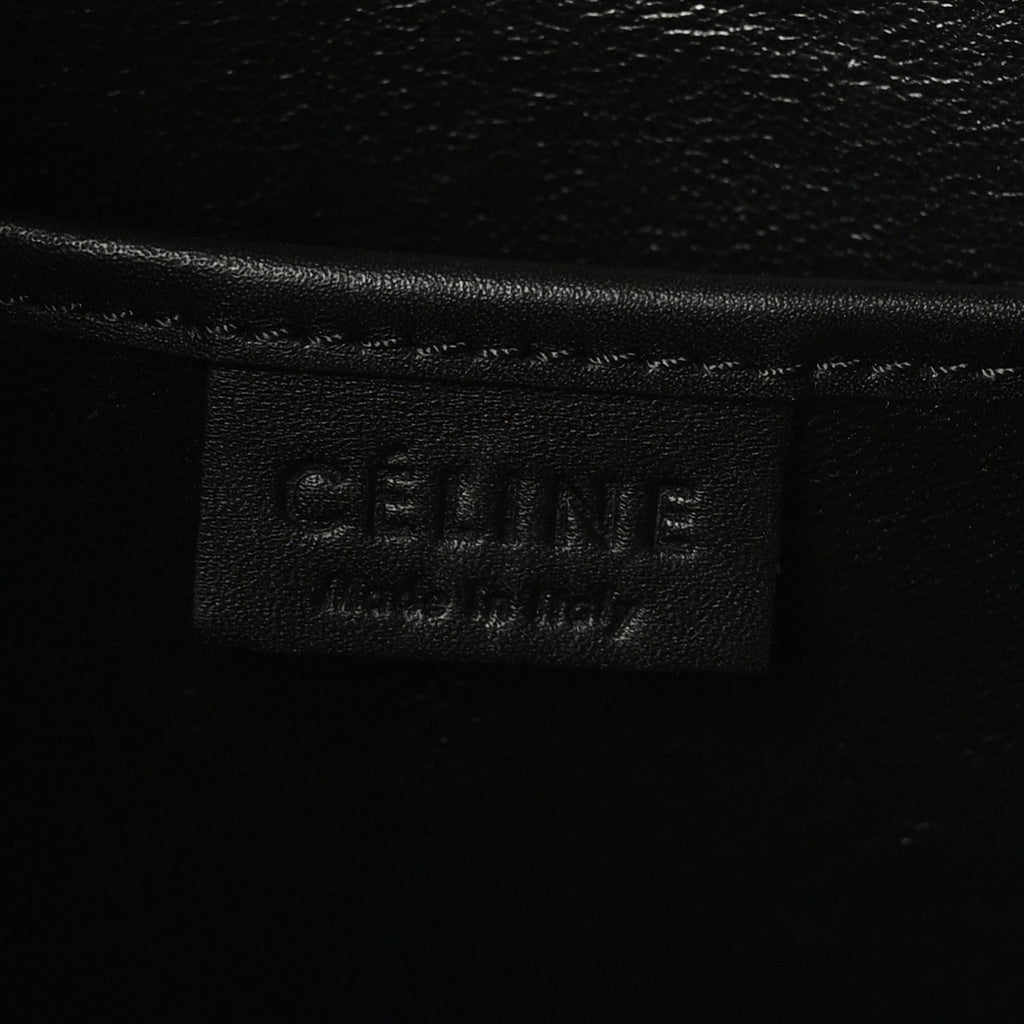 Drummed Calfskin Nubuck Nano Tri-Color Luggage Stone Blue Black