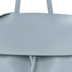 Calfskin Mini Lady Bag Grey Blue