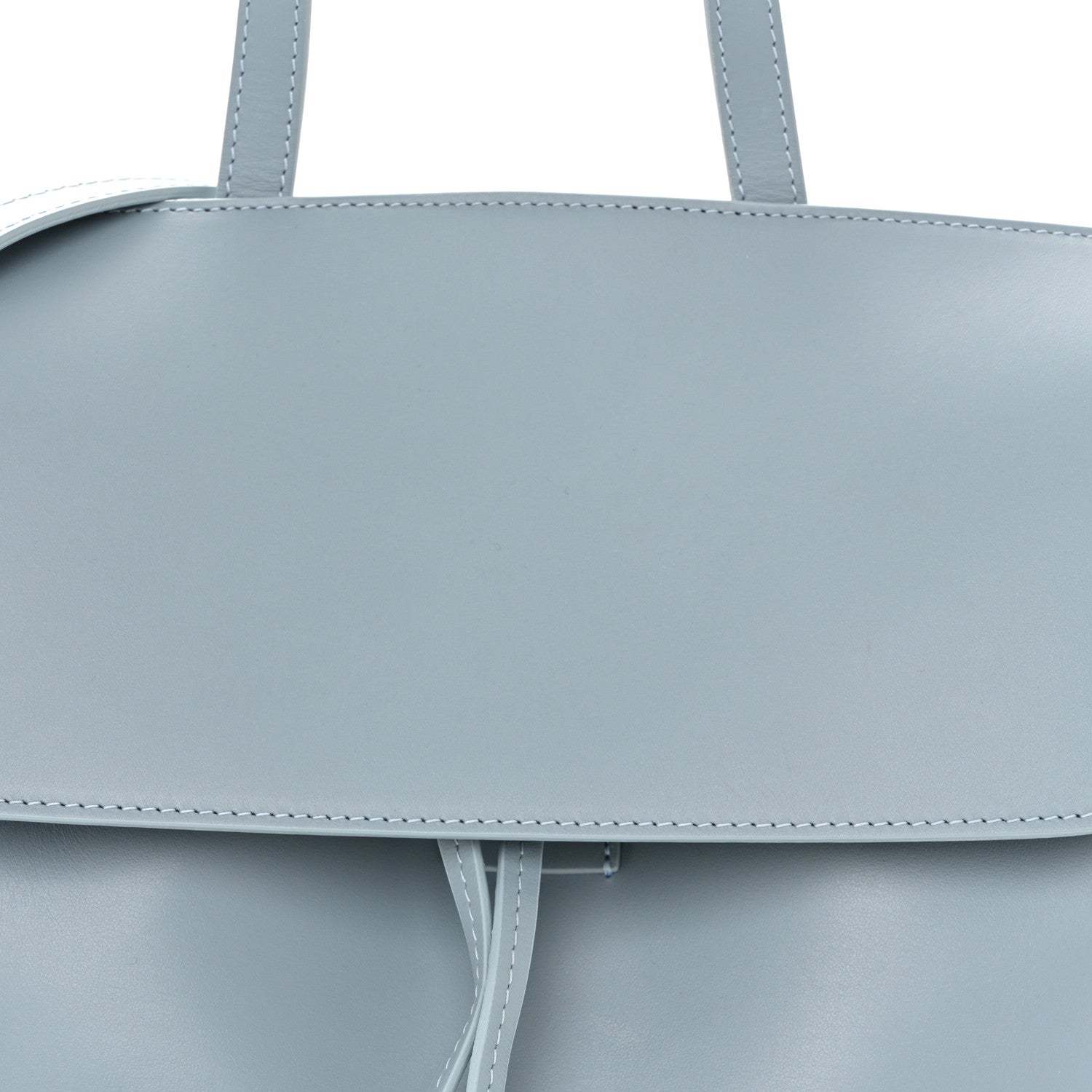 Calfskin Mini Lady Bag Grey Blue