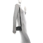 Lambskin Maxi Intrecciato Extra Mini Cassette Crossbody Bag Black