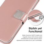 Entronix Case Compatible with iPhone 16 - Foldable Leather Wallet, Card Holder & Lanyard