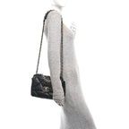 Lambskin Quilted Medium Chanel 19 Flap Black