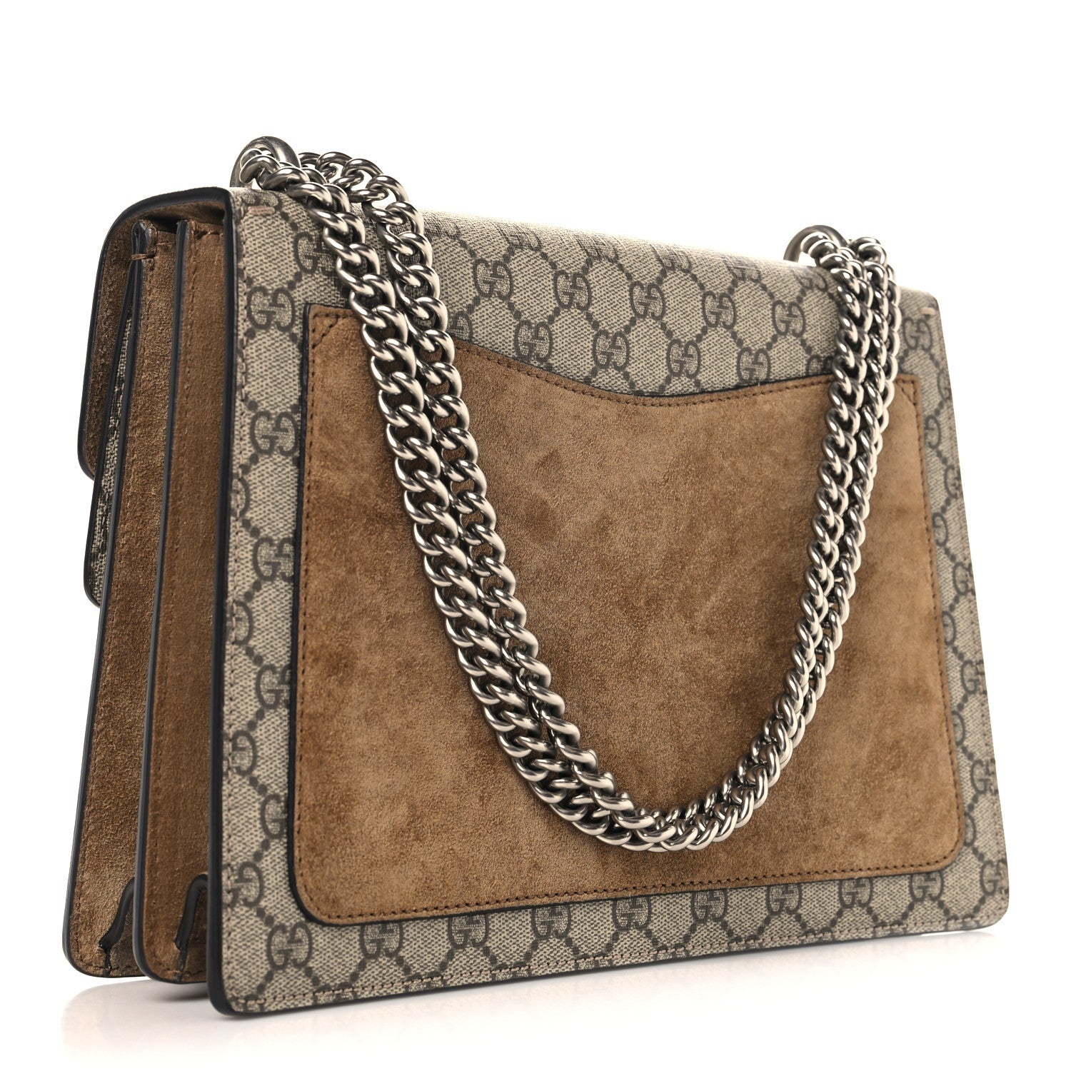 GG Supreme Monogram Medium Dionysus Shoulder Bag Taupe