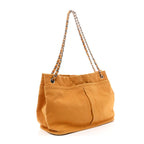 Ultra Soft Suede Calfskin Natural Beauty Tote Yellow