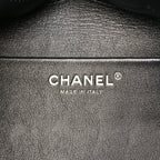 Suede Calfskin Small Souplissimo Maxi Flap Black
