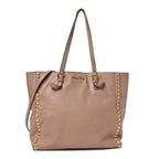 Soft Calf Studded Shopping Tote Cammeo