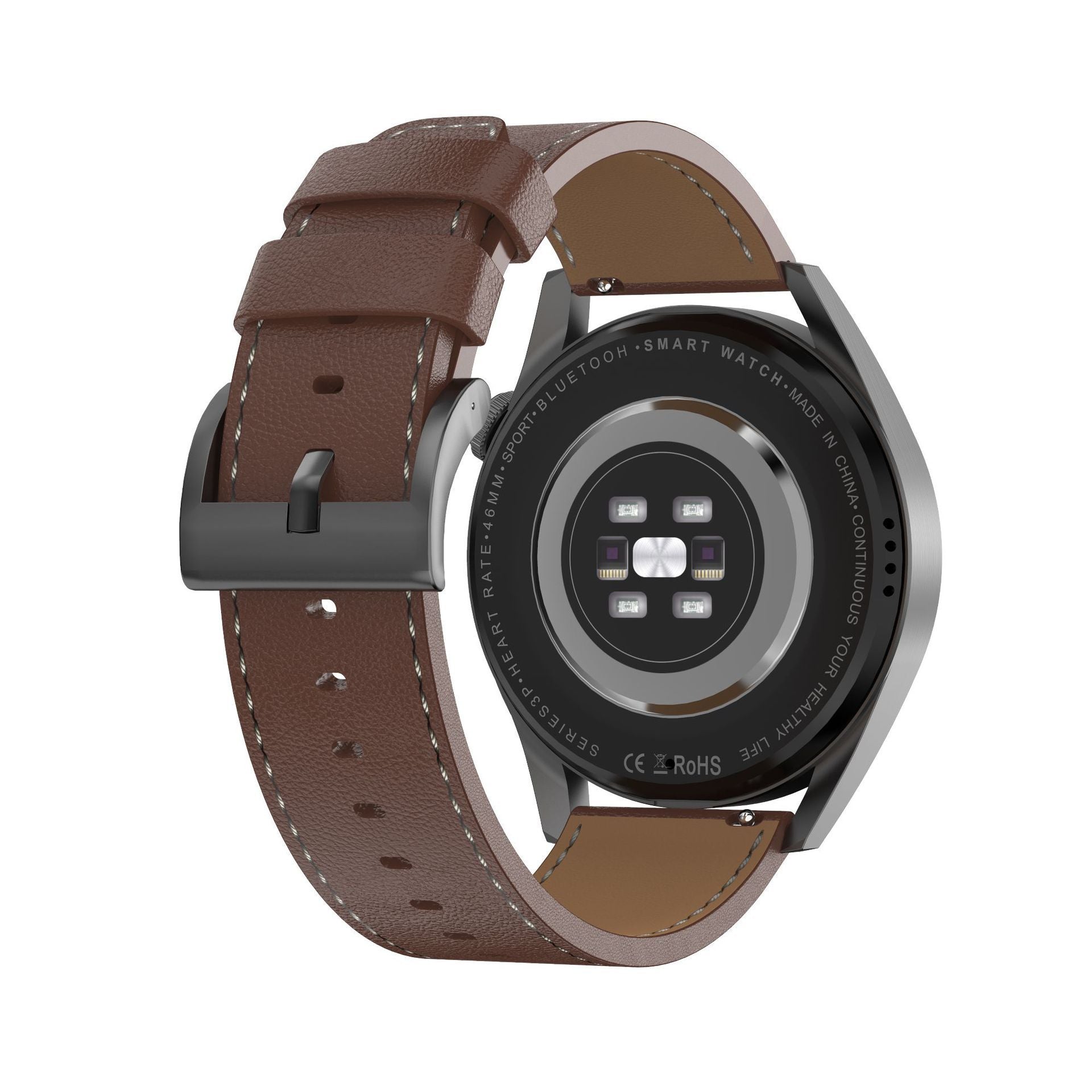 gt3 smart watch 1.36 large screen AI voice nfc access control Alipay collection and payment live broadcast supply -Silver silver steel belt+adhesive tape
