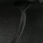 Grained Calfskin Baby Sac De Jour Souple Black