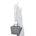 Baby Drummed Calfskin Micro Luggage Kohl