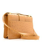 Ostrich 30 Montaigne Flap Bag Brown