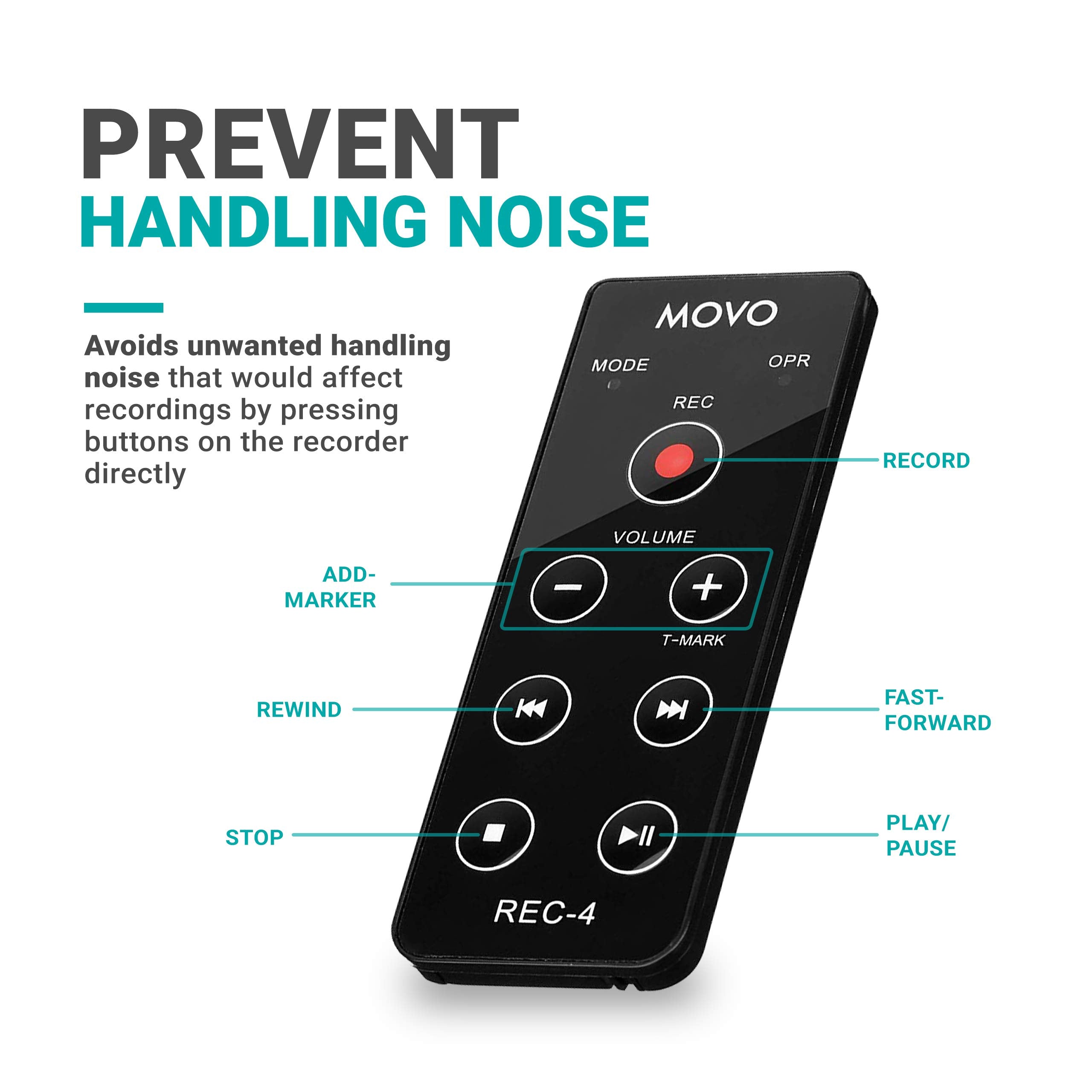 Movo REC-4 Wired Remote Control
