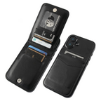 Entronix Case Compatible with iPhone 17 - [6 Slot Card Holder] Slim Leather Wallet