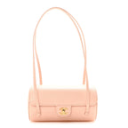 Shiny Caviar Preppy Coco Small Bowling Bag Light Pink