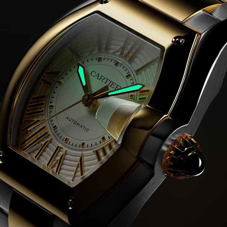 Roadster Large Model | 39mm, Two-Tone Stainless Steel & 18K Yellow Gold, White Dial