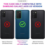 Entronix Bundle Compatible with Galaxy A03s - Heavy Duty Case & 2 Clear Screen Protectors