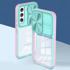 Full Protection With Mobile Phone Protective Film Slide Camera Lens Phone Case For Samsung Galaxy S 22 In Blue