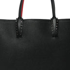 Calfskin Spikes East West Cabata Tote Black