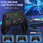 Q218 Wireless Game Controller for Nintendo Switch, OLED, Lite, Android, iOS, and PC with Programmable Features, Turbo Functionality, and 6-Axis Gyroscope
