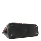 Smooth Calfskin Sequin Houndstooth Embroidered Medium Diorissimo Black