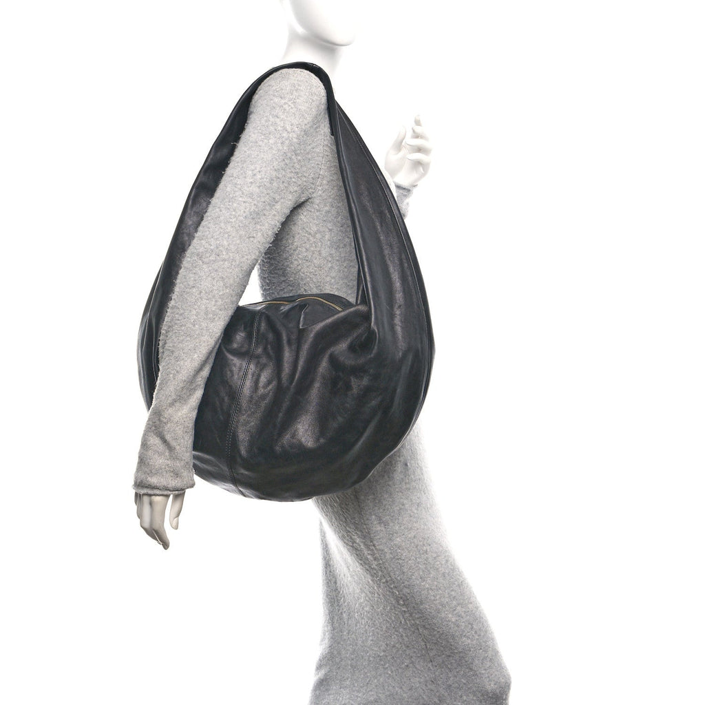 Vintage Calfskin Extra Large Olivia Hobo Black