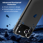 Entronix Case Compatible with iPhone 17 Pro - Anti-Slip Rugged Shockproof Cover
