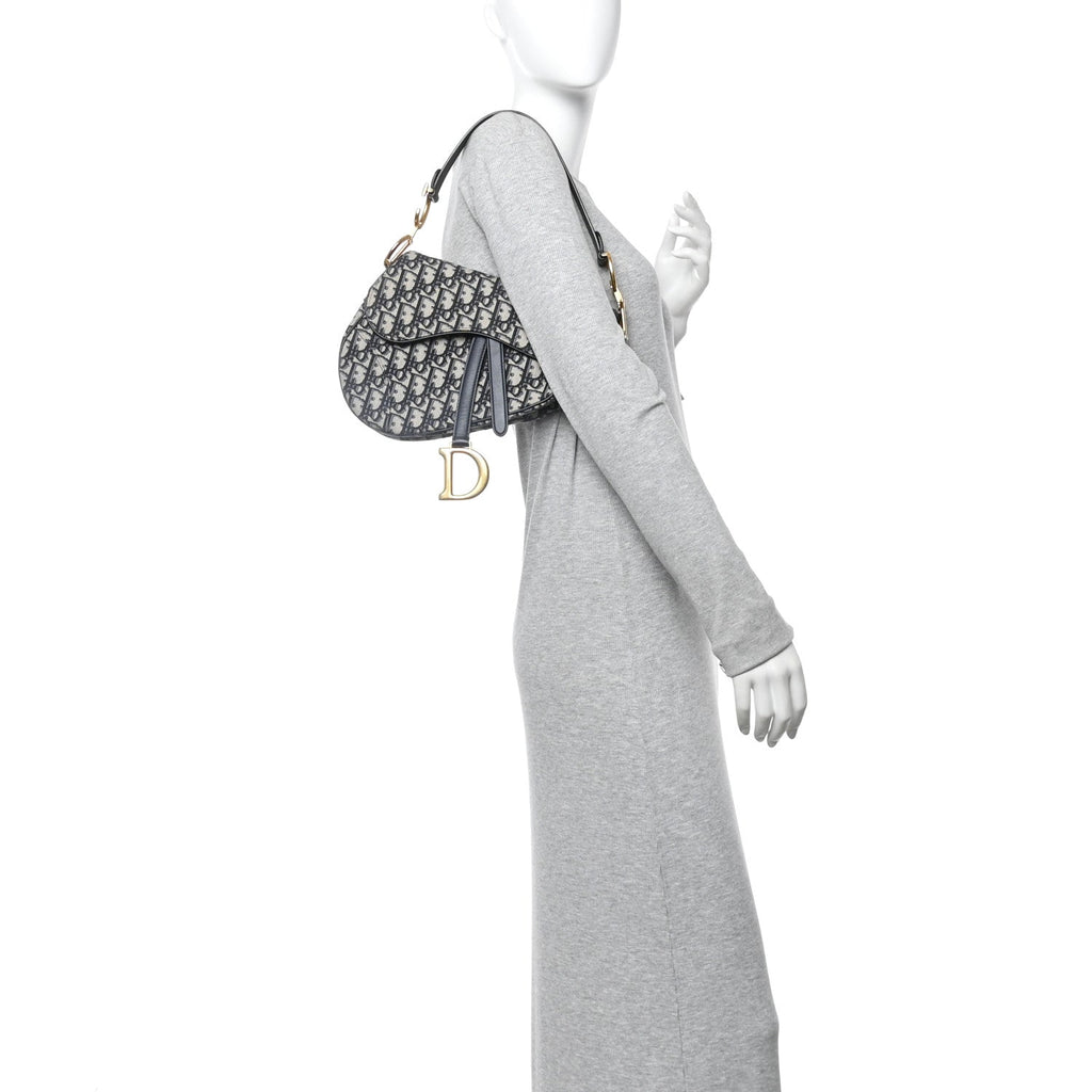 Oblique Saddle Bag Blue