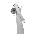 Oblique Saddle Bag Blue