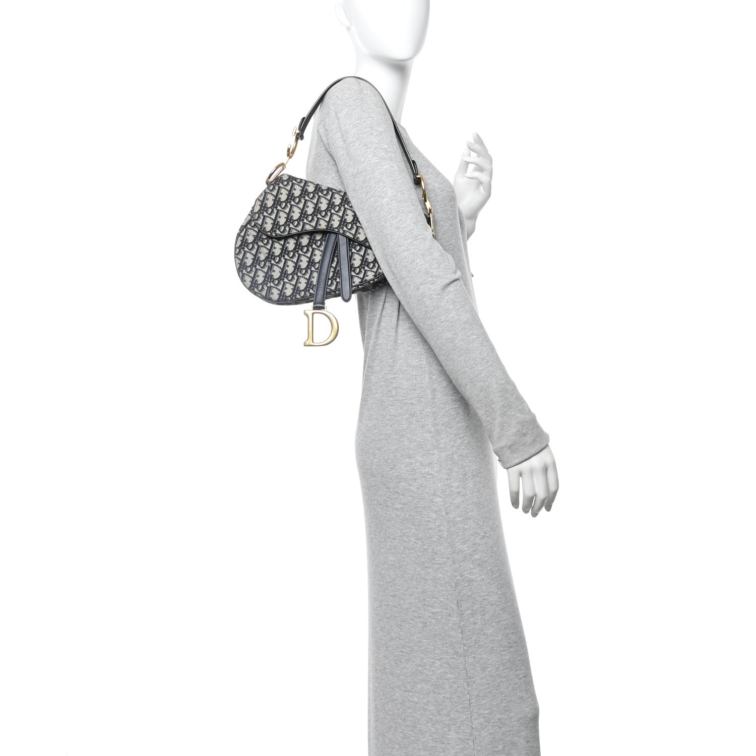 Oblique Saddle Bag Blue