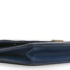 Snakeskin Wallet On Chain WOC Blue