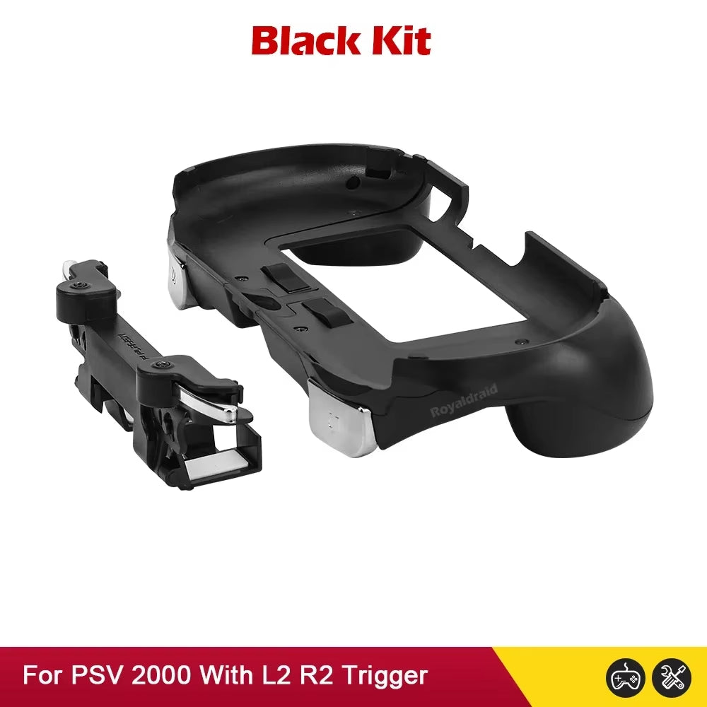 Gamepad Hand Grip Joystick Shell Case with L2 R2 Trigger Buttons for PS Vita 2000 Slim and Front L2 R2 Kits