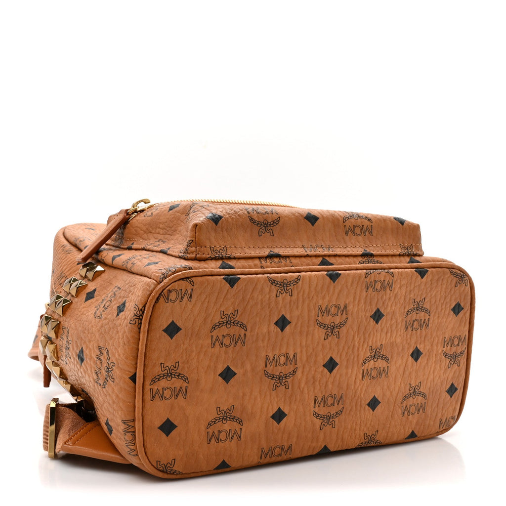 Visetos Small Side Stud Stark Backpack Cognac