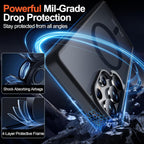 Entronix Bundle Compatible with Galaxy S25 Ultra - [Magnetic] Translucent Matte Case & 2 Clear Screen Protectors